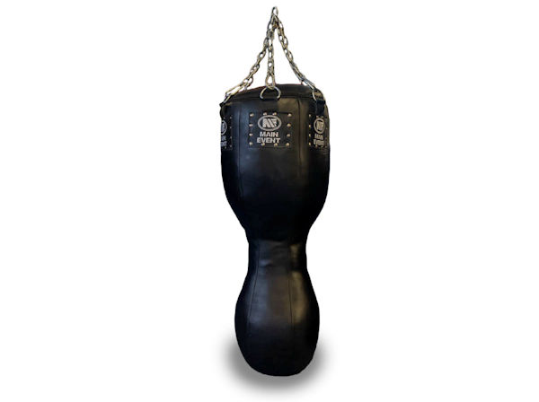 Main Event Professional 4ft - 50kg Leather 3 in 1 Bag Black